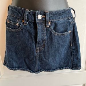 American Eagle denim mini skirt